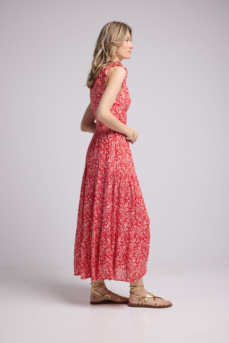 ROBE PENNY LONG/ROUGE RED P815