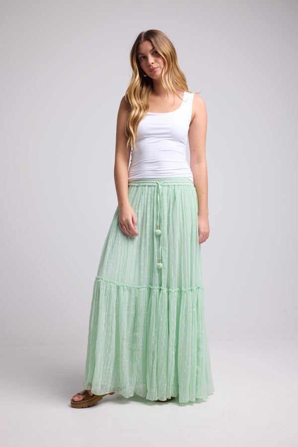 JUPE PISTACHE MEDELINE GREEN