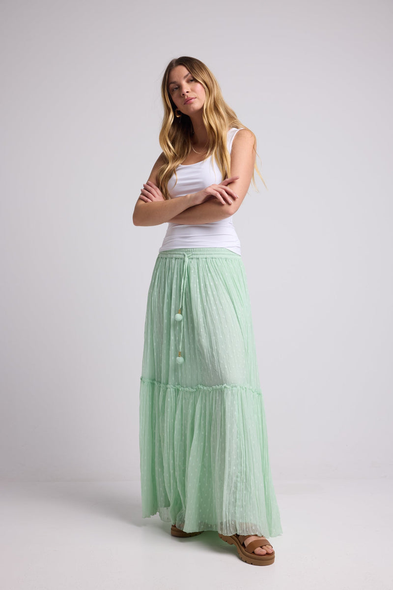 JUPE PISTACHE MEDELINE GREEN