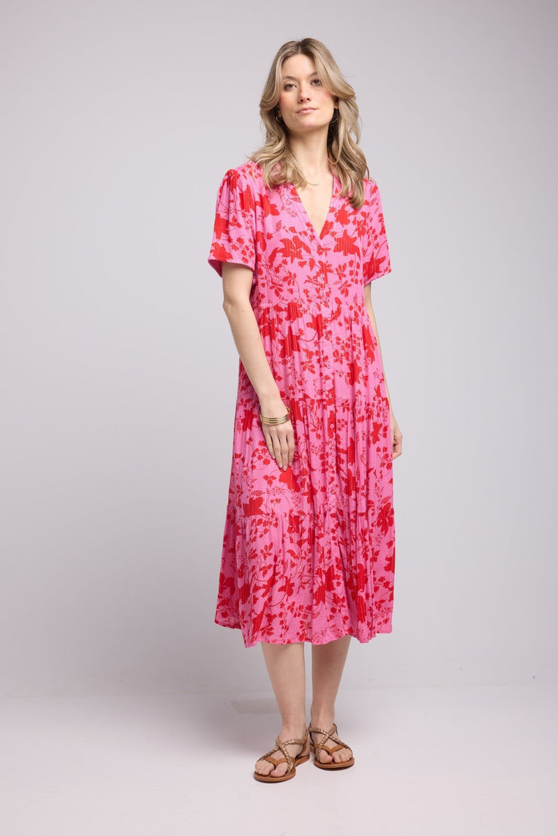 ROBE SANA PINK RED P821