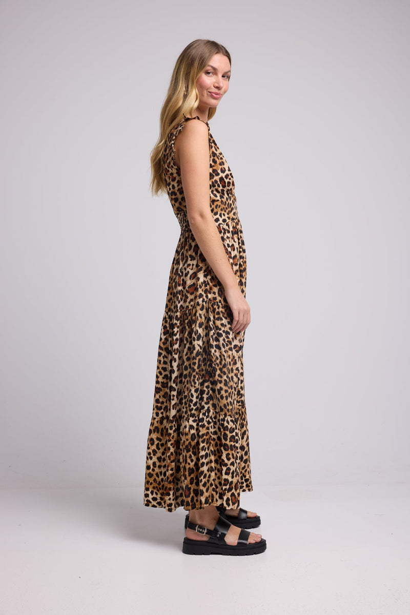 ROBE SANDY LONG LEOPARD P5008