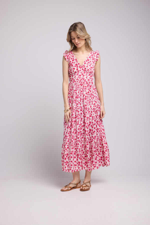ROBE  SANDY LONG CHERRY P5007