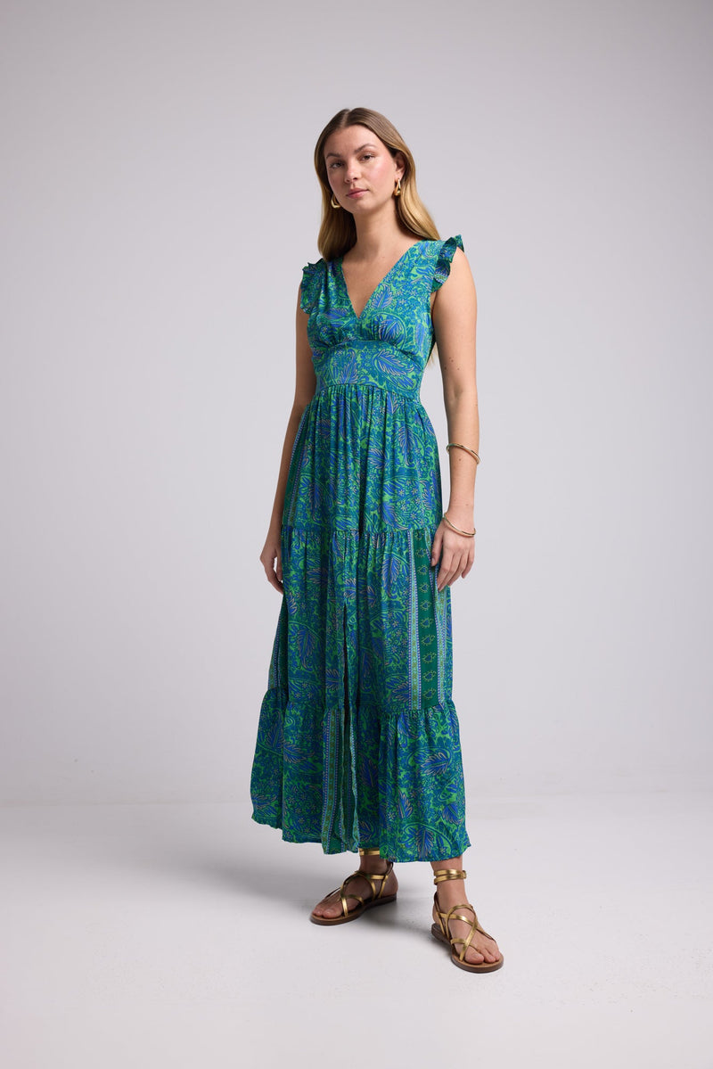 ROBE  SANDY LONG GREEN P3010
