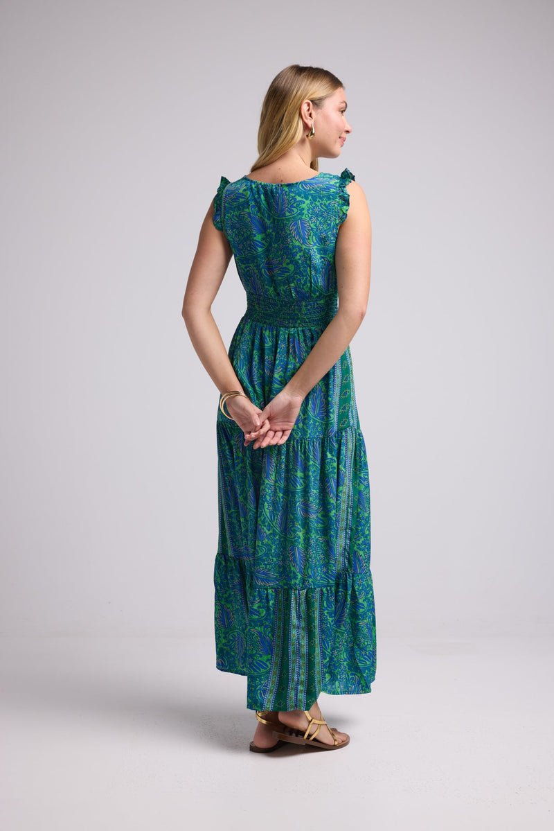 ROBE  SANDY LONG GREEN P3010