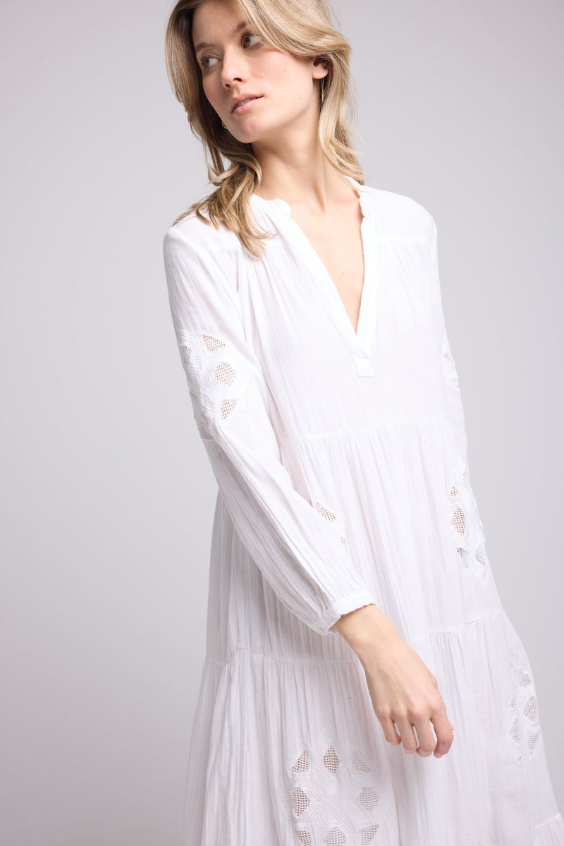 ROBE TEA/BLANC